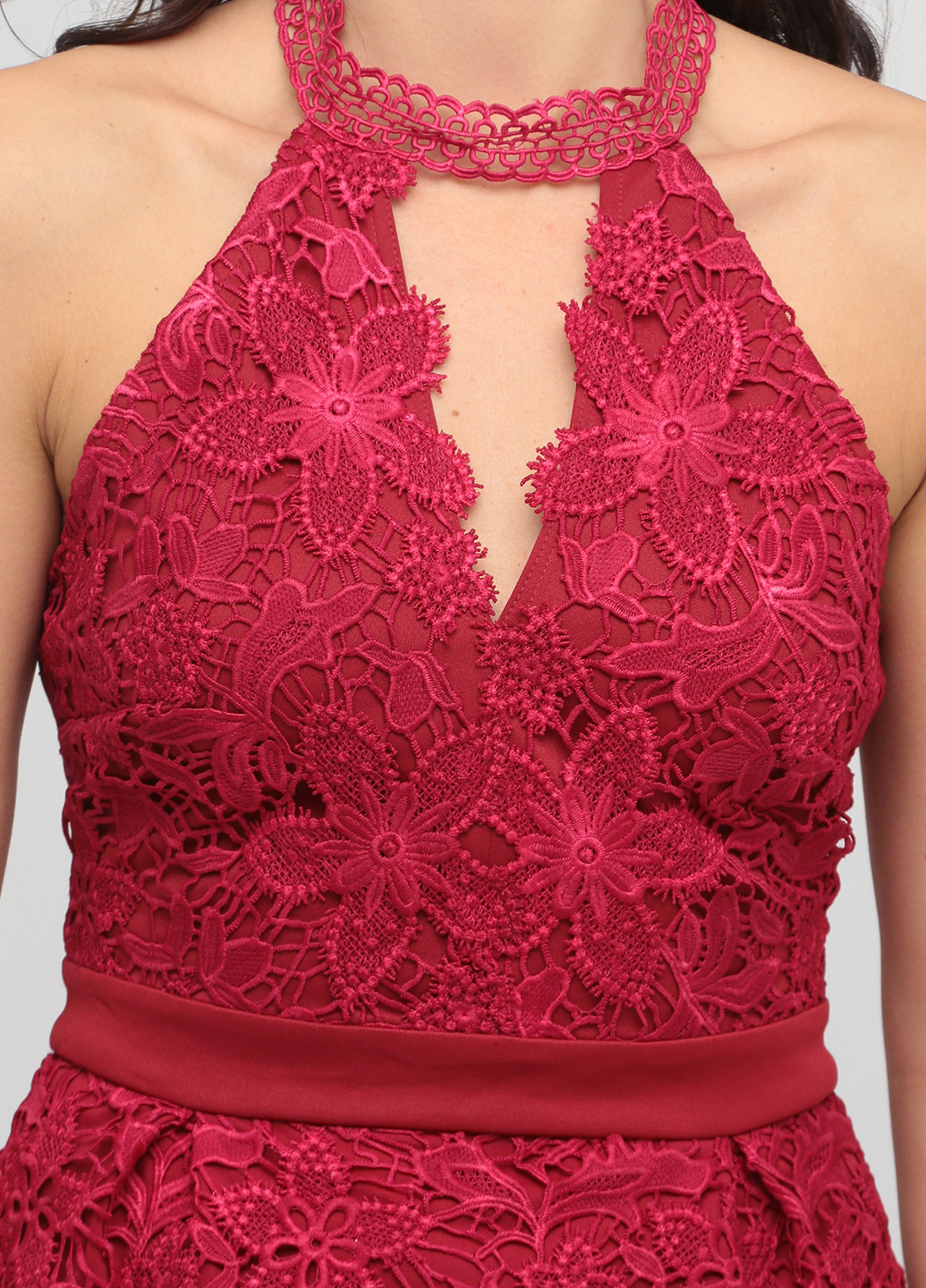 Бордовая топ Lipsy