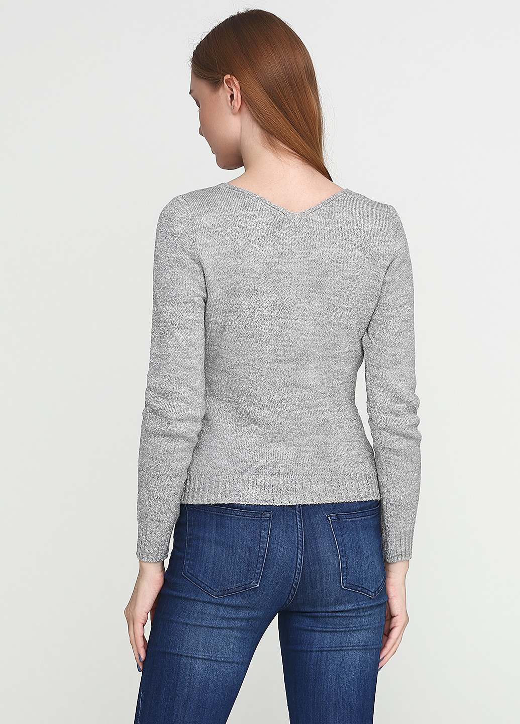 Светло-серый демисезонный пуловер пуловер Folgore Milano