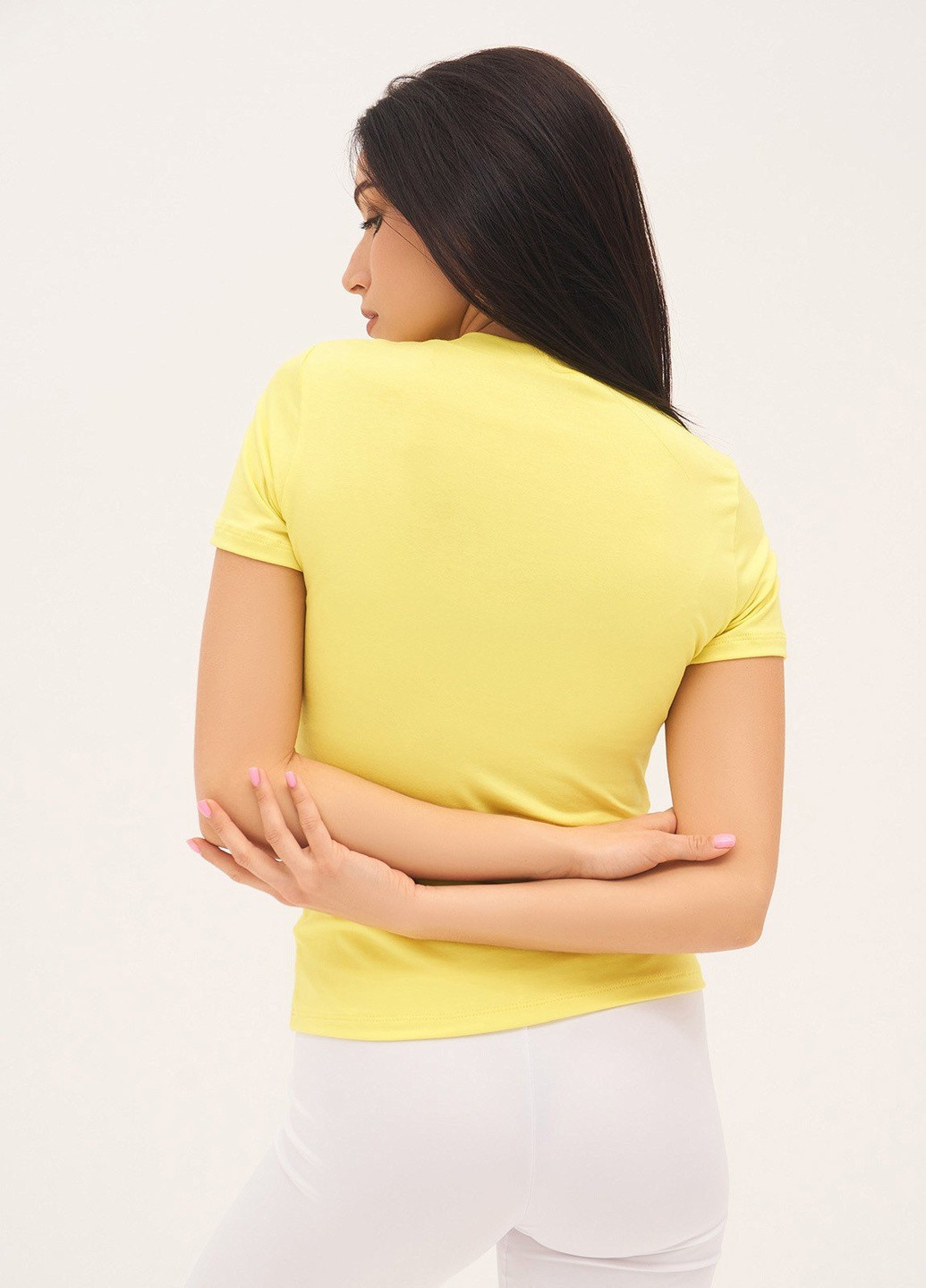 Желтая всесезон футболка с коротким рукавом ISSA PLUS 13303