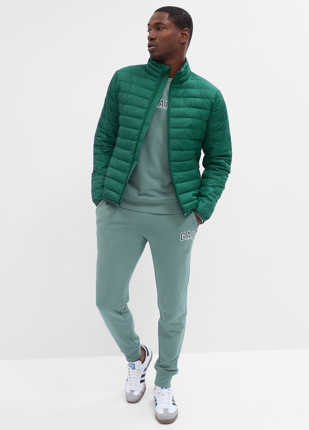 Зеленая демисезонная куртка Gap
