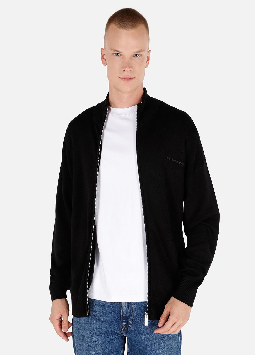 Черный демисезонный кардиган Colin's