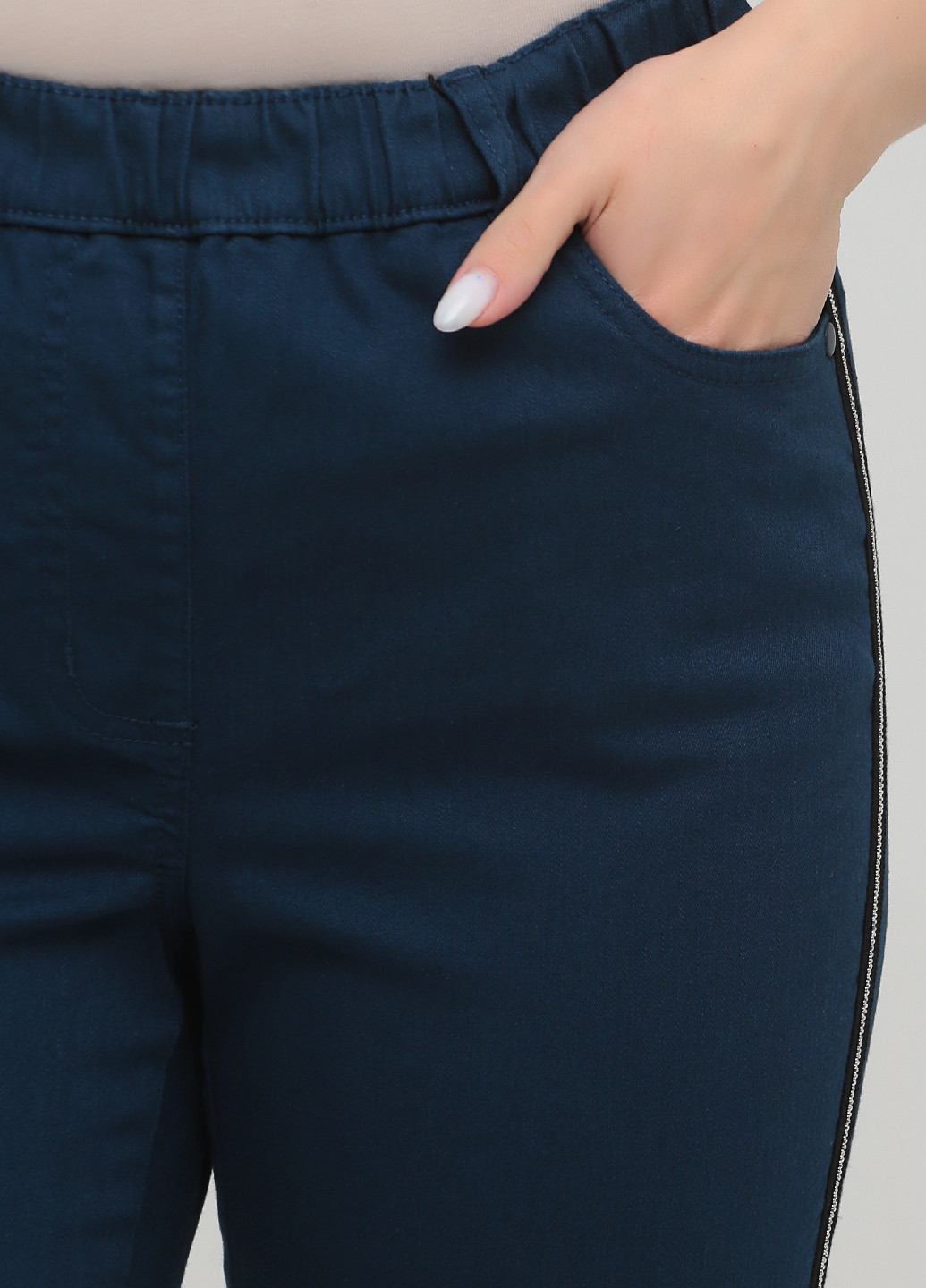 Темно-синие демисезонные прямые джинсы Long Island