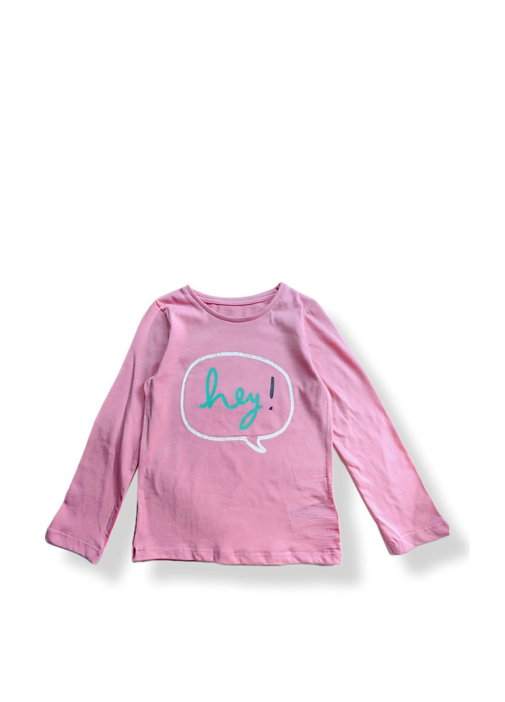 Розовый демисезонный кэжуал лонгслив Mothercare с надписями