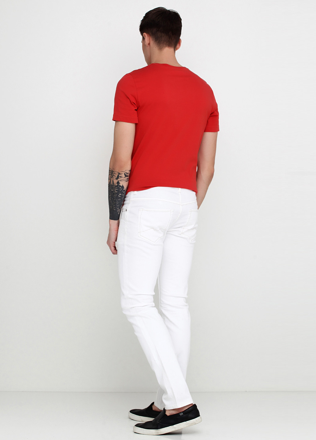 Джинси Bogner середня талія однотонні білі джинсові