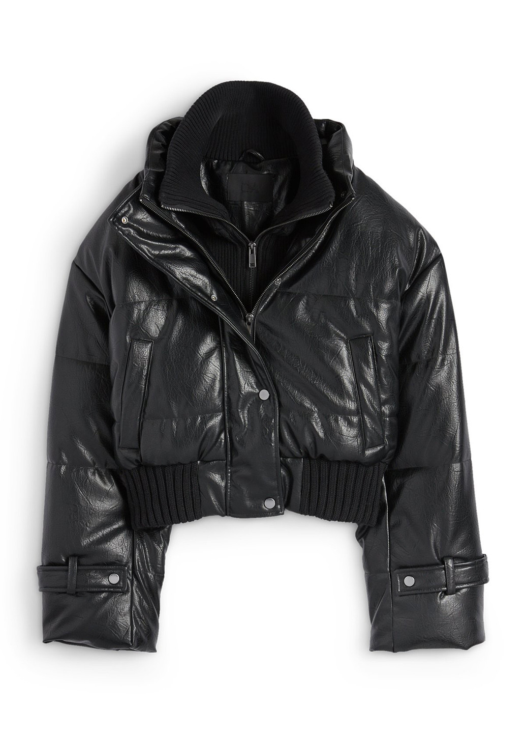 Чорна зимня куртка C&A