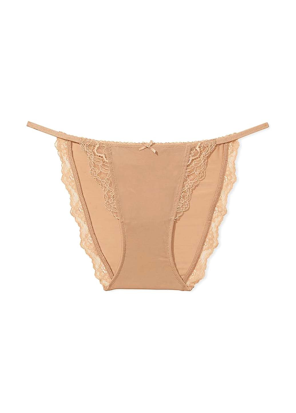 Бежевий демісезонний комплект (бюстгальтер, трусики) Victoria's Secret