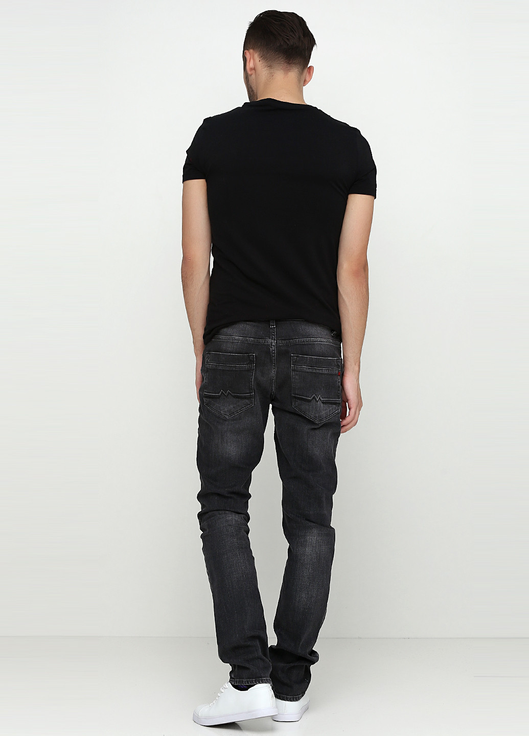 Темно-серые демисезонные зауженные джинсы Madoc