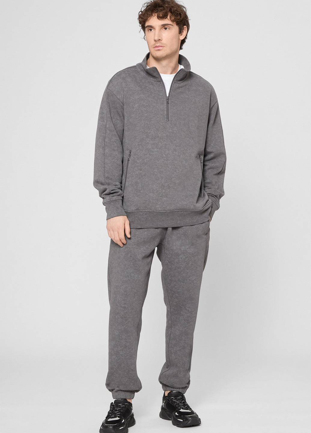 Серые кэжуал демисезонные джоггеры брюки PRPY