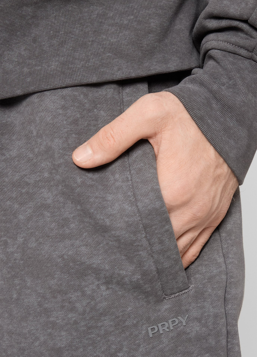 Серые кэжуал демисезонные джоггеры брюки PRPY