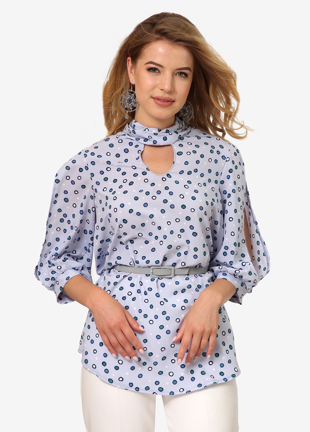 Світло-блакитна демісезонна блуза Lila Kass