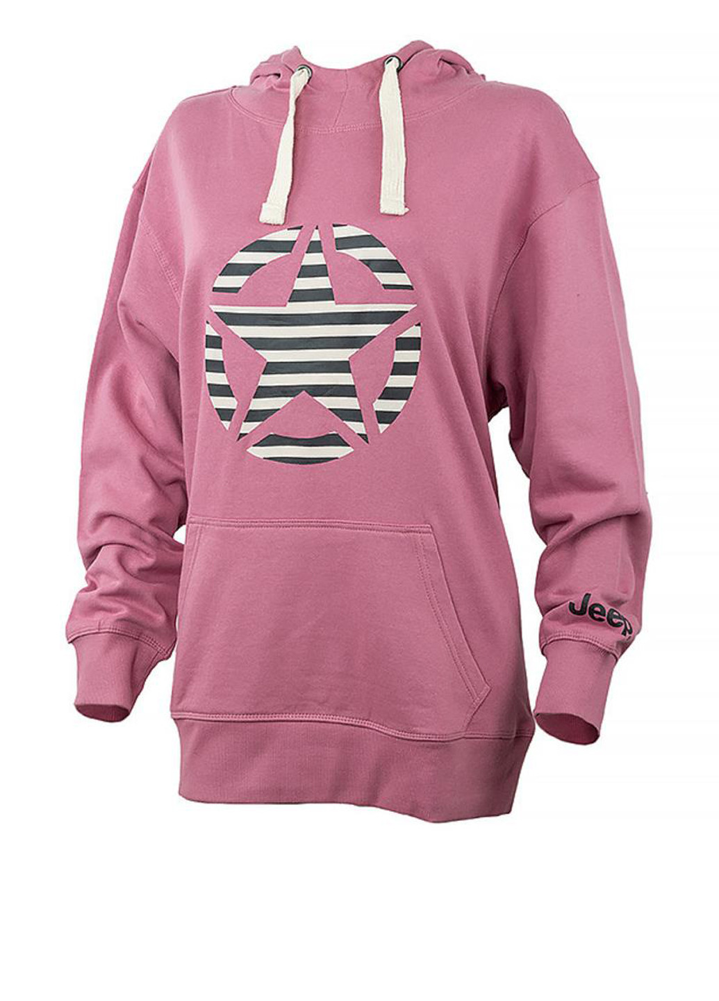 Худи O102608-P490 Jeep HOODED OVERSIZE SWEATSHIRT STAR Striped Print (321974411)