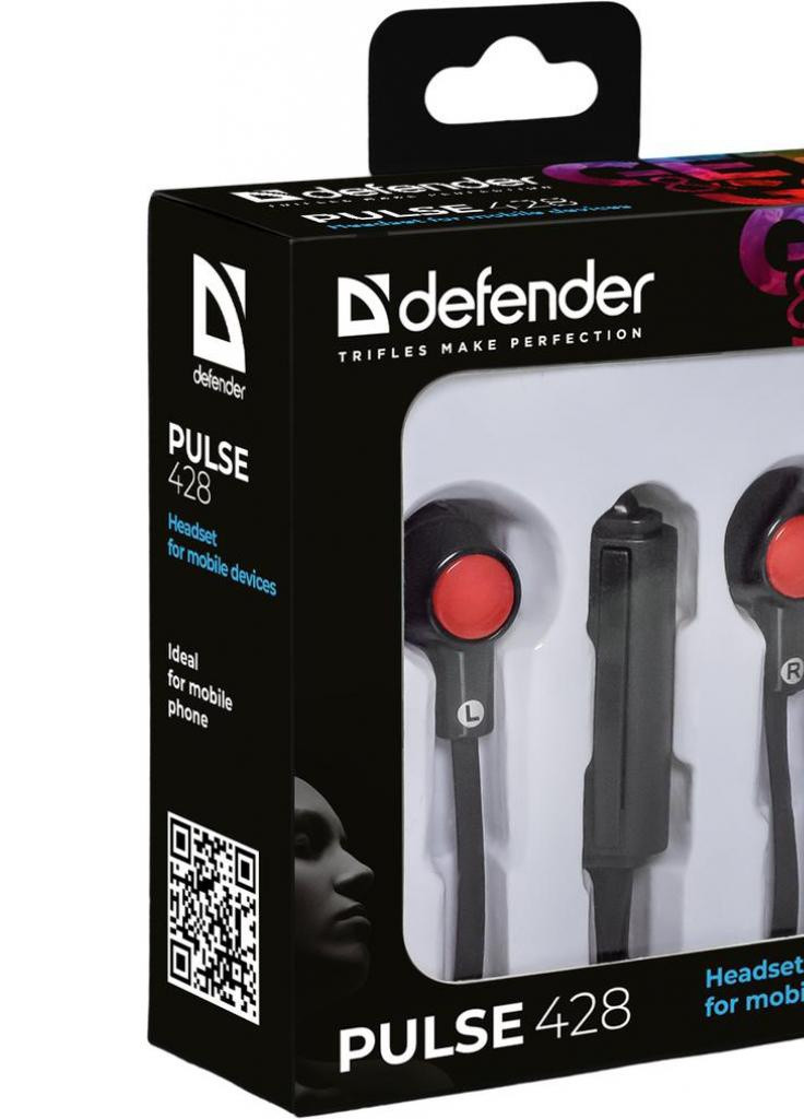Наушники Pulse 428 Black (63428) Defender (207376312)