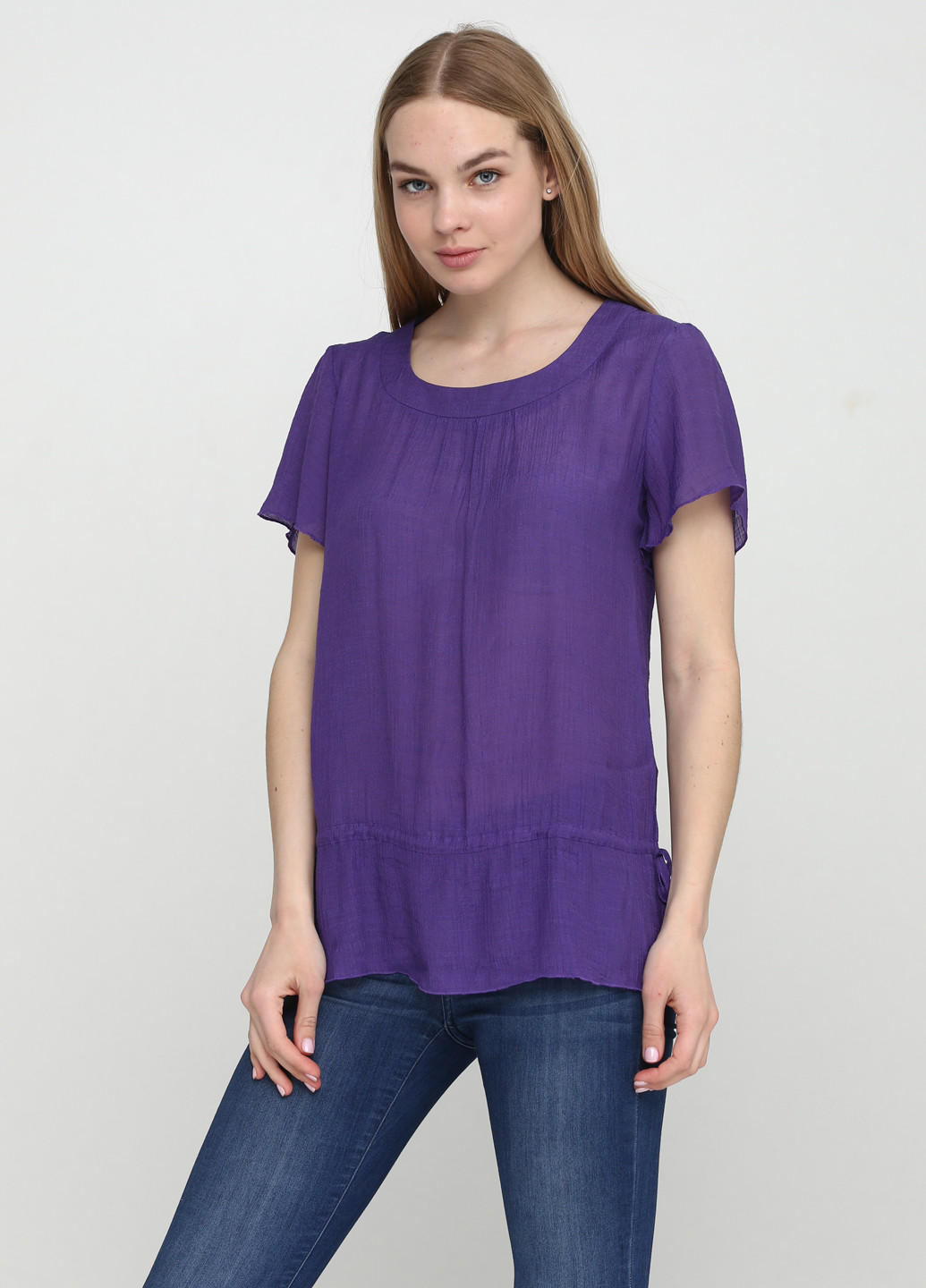 Фиолетовая летняя блуза Софі