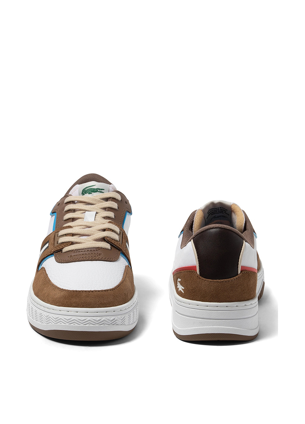 Белые демисезонные кроссовки Lacoste