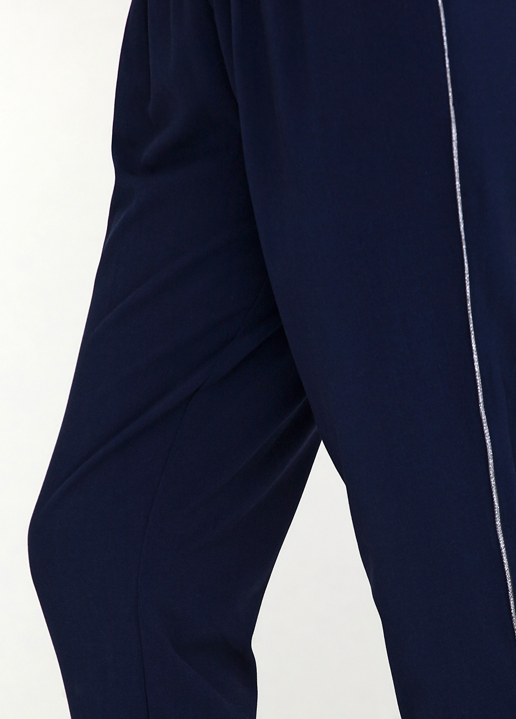 Темно-синие кэжуал демисезонные прямые брюки Intown