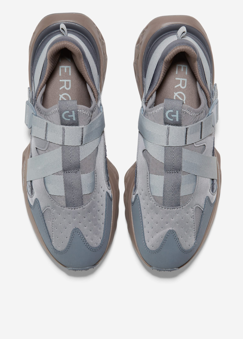 Серые демисезонные кроссовки Cole Haan 5.ZERØGRAND Monk Strap Running Shoe