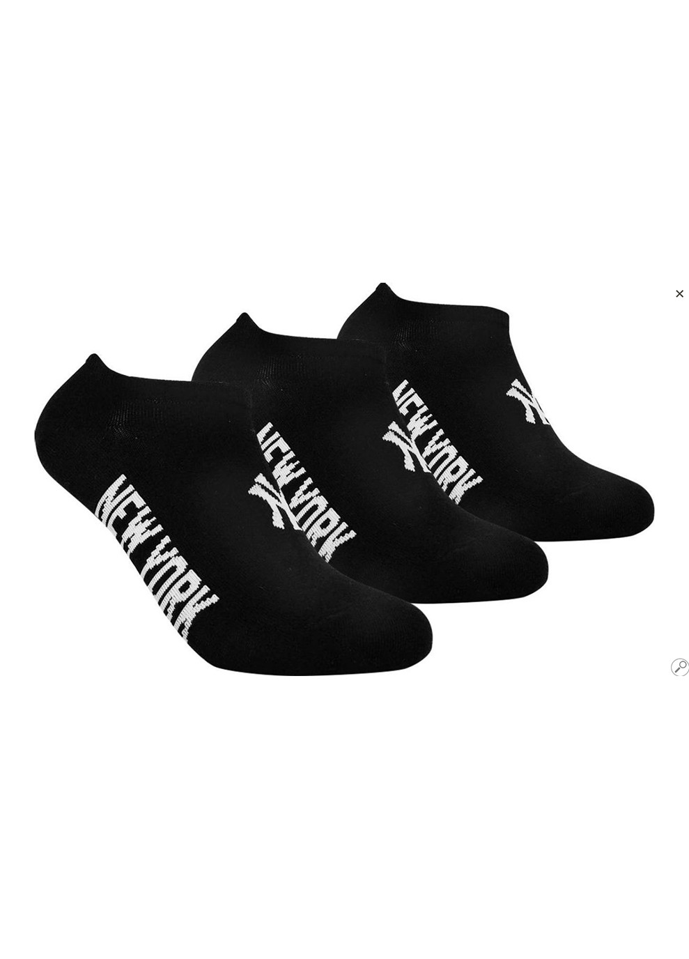 Носки Sneaker 3-pack 39-42 black 15100004-1002 New York Yankees (253683875)