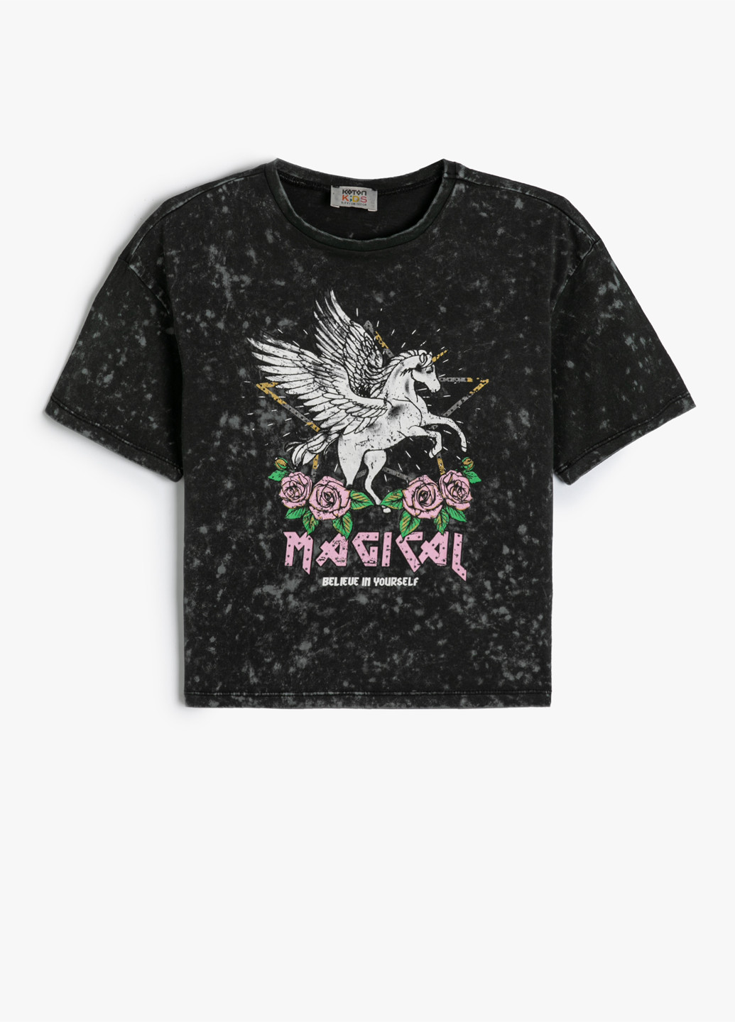 Темно-сіра літня футболка KOTON