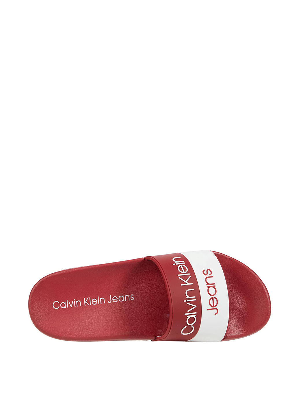 Красные кэжуал шлепанцы Calvin Klein