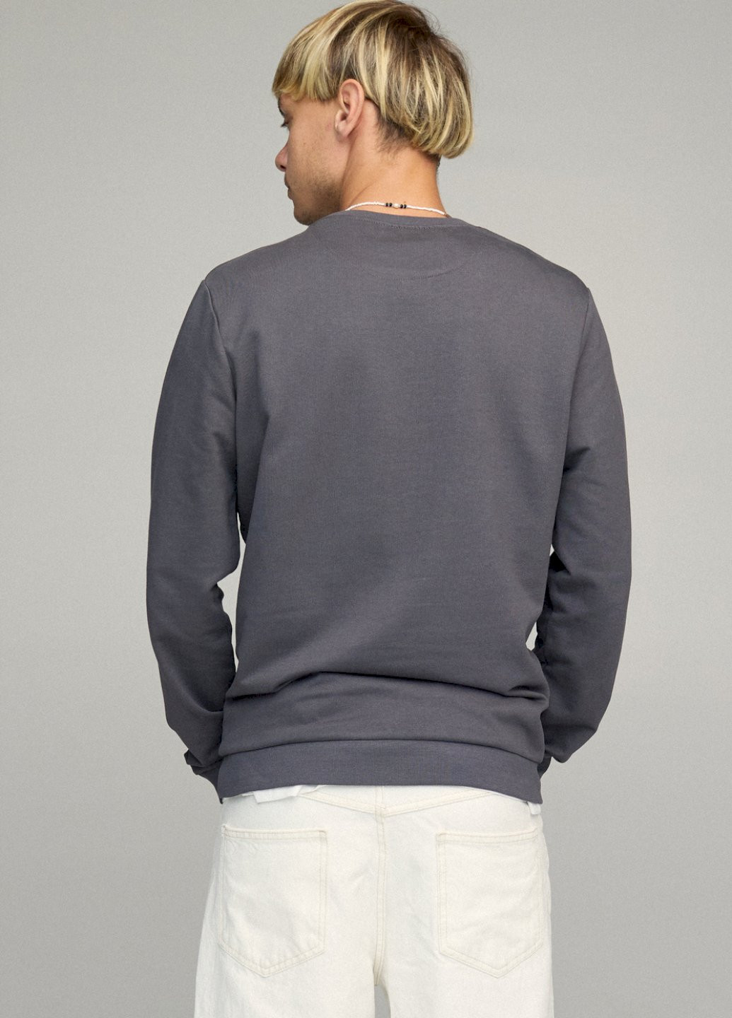 Темно-сірий світшот чоловічий basic /no flis/ YAPPI (252259028)