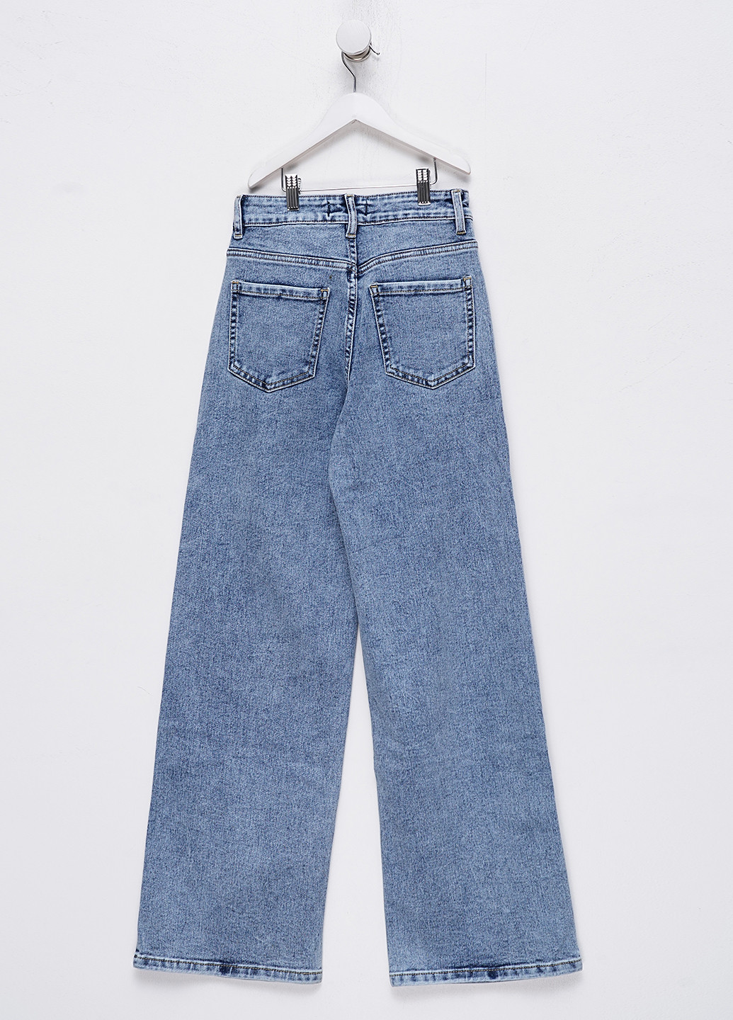 Светло-синие демисезонные палаццо джинсы RELUCKY