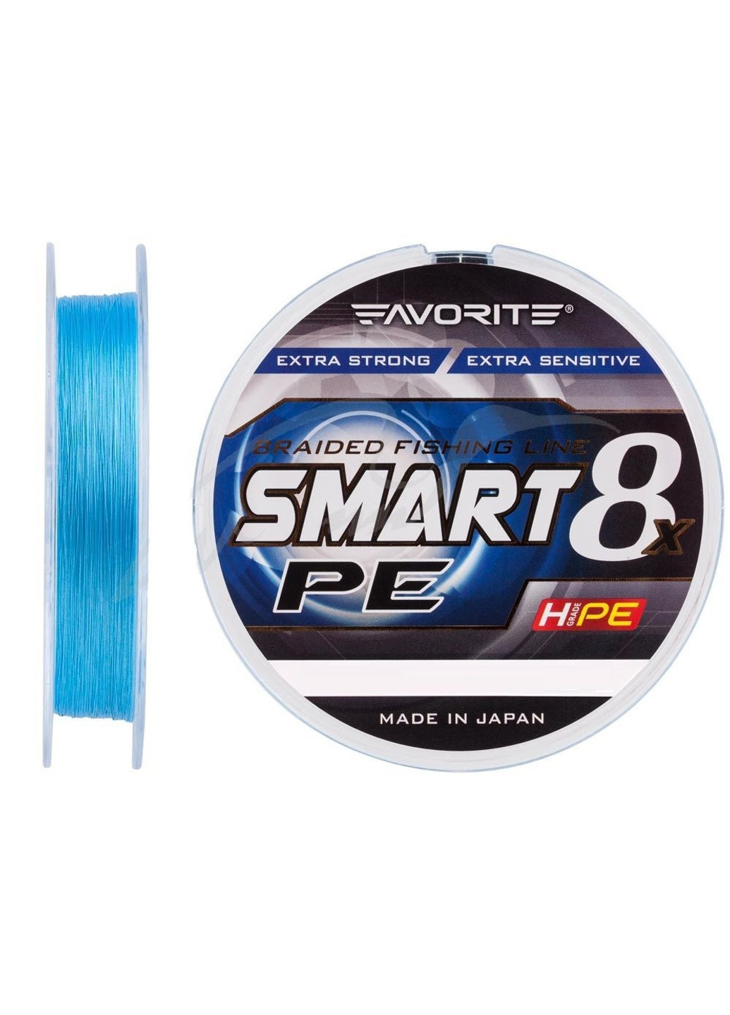 1693-10-70 Шнур Smart PE 8x 150м (sky blue) # 0.5 / 0.117mm 8lb / 4.1kg Favorite (252468876)