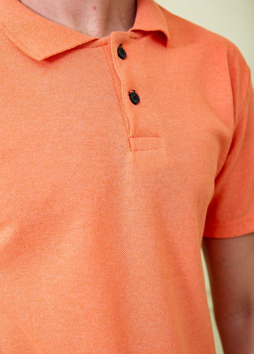 Оранжевая футболка-поло для мужчин Ager меланжевая