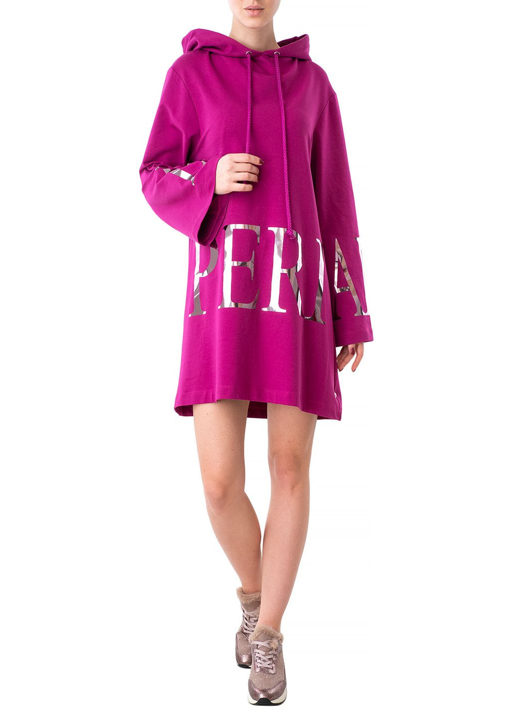 Фиолетовое кэжуал платье Imperial с надписью