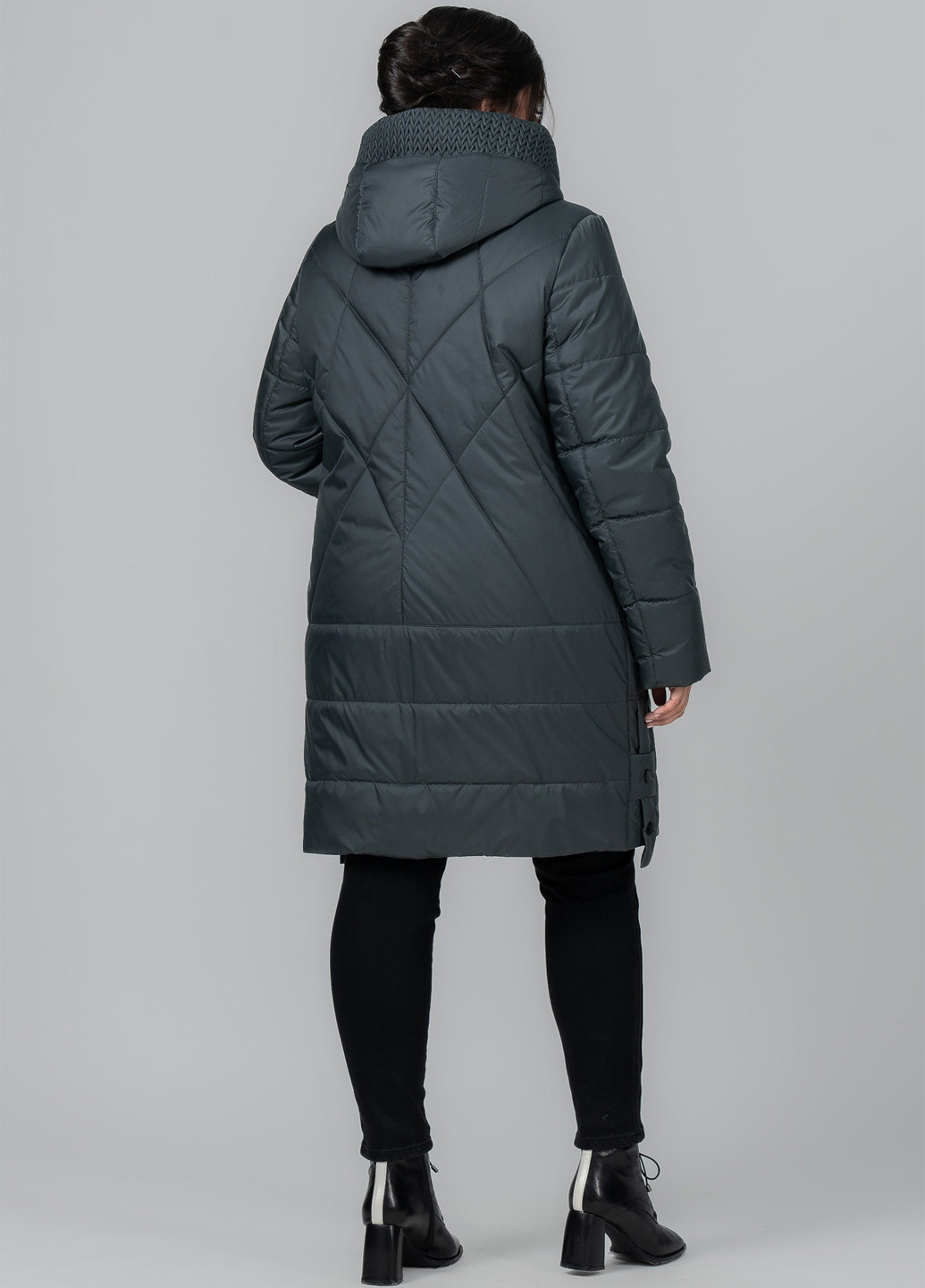 Темно-серое демисезонное Пальто A'll Posa