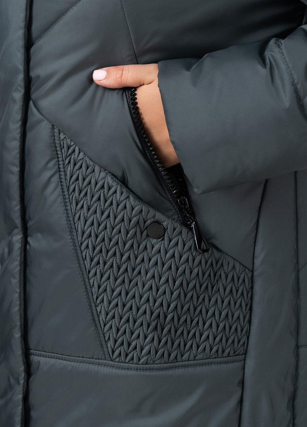 Темно-серое демисезонное Пальто A'll Posa