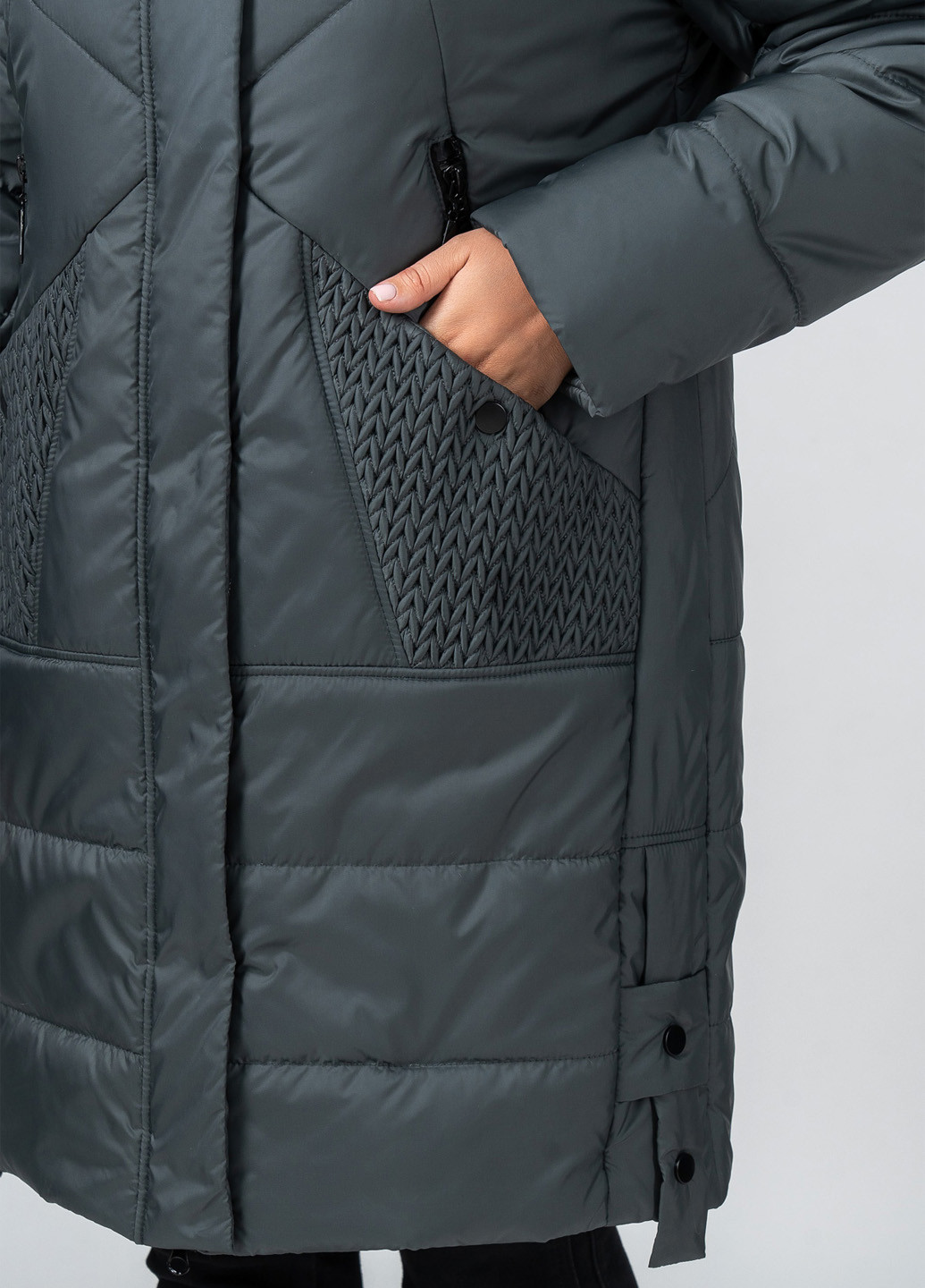 Темно-серое демисезонное Пальто A'll Posa