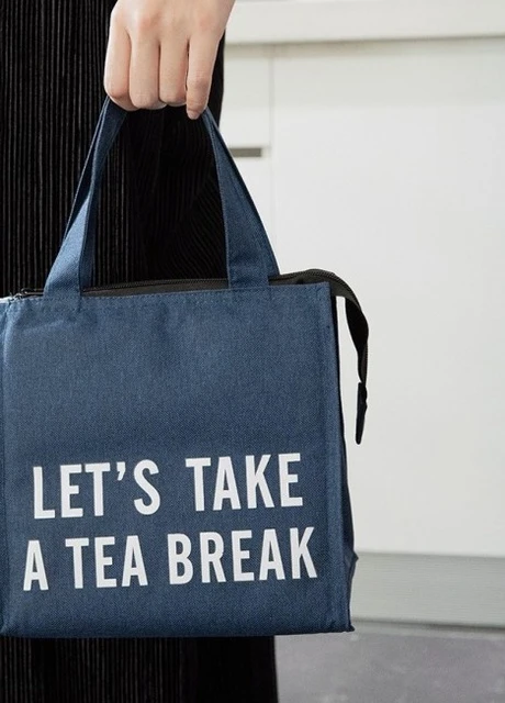 Термосумка ланч бег Tea Break на замку, 5.5 л, синя No Brand 402397 (252644030)