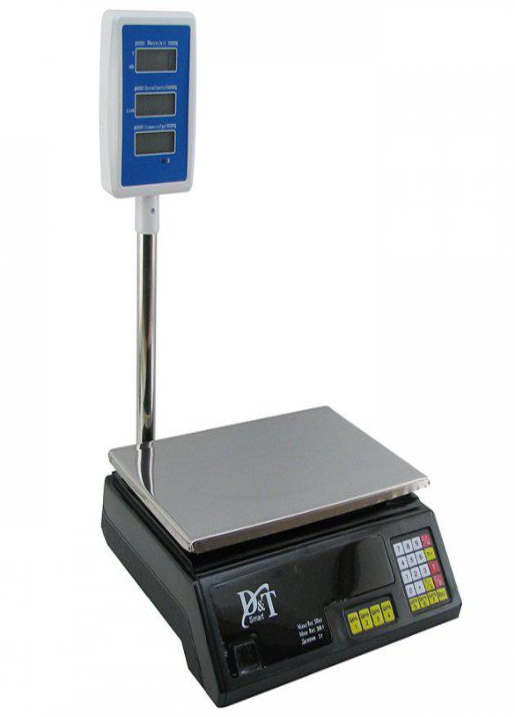 Весы электронные торговые со стойкой до 50 кг с аккумулятором Domotec DT 5053 Art (254055312)