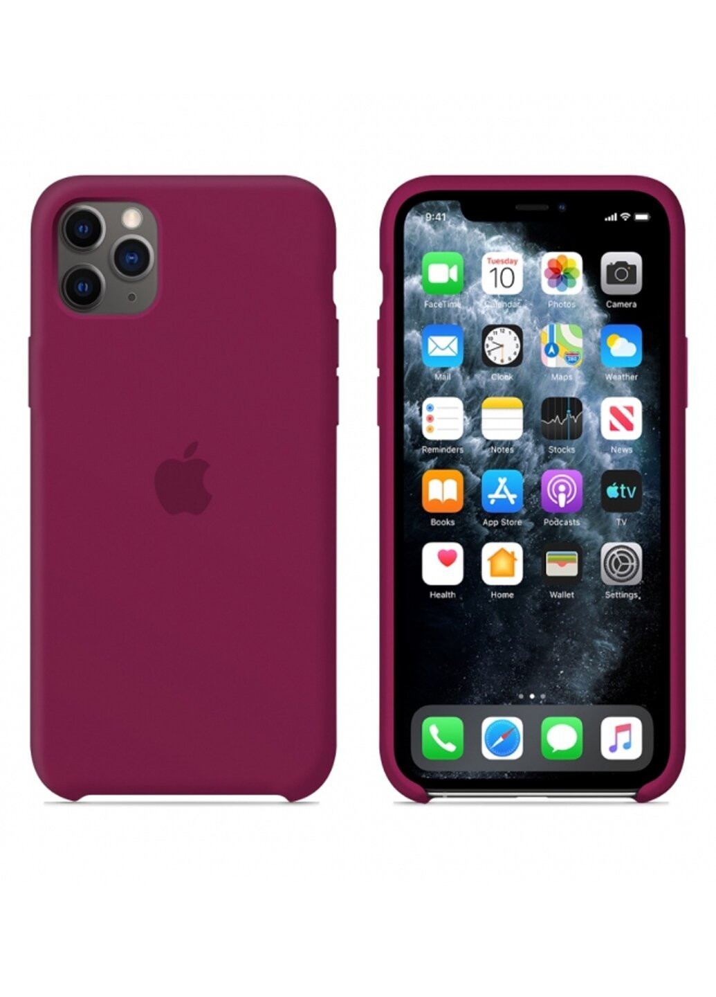 Чехол Silicone Case iPhone 11 Pro Max Rose Red ARM (220820986)