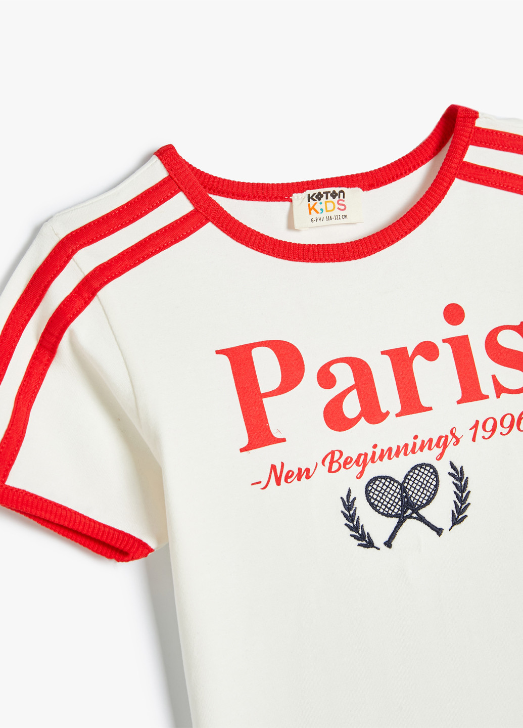 Белая летняя футболка KOTON