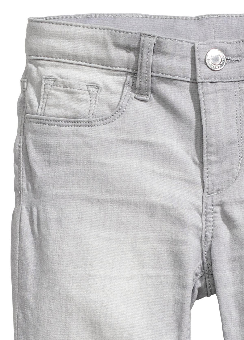 Серые летние джинсы H&M