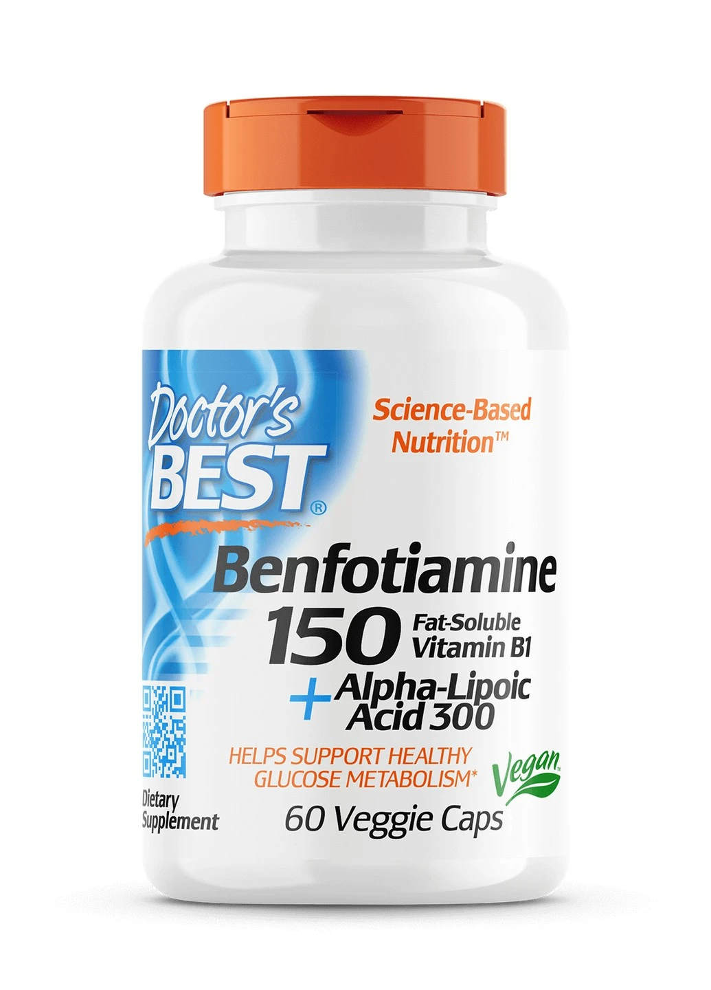 Бенфотиамин Benfotiamine 150 mg + Alpha Lipoic Acid 300 60 вег. капсул Doctor's Best (255410433)