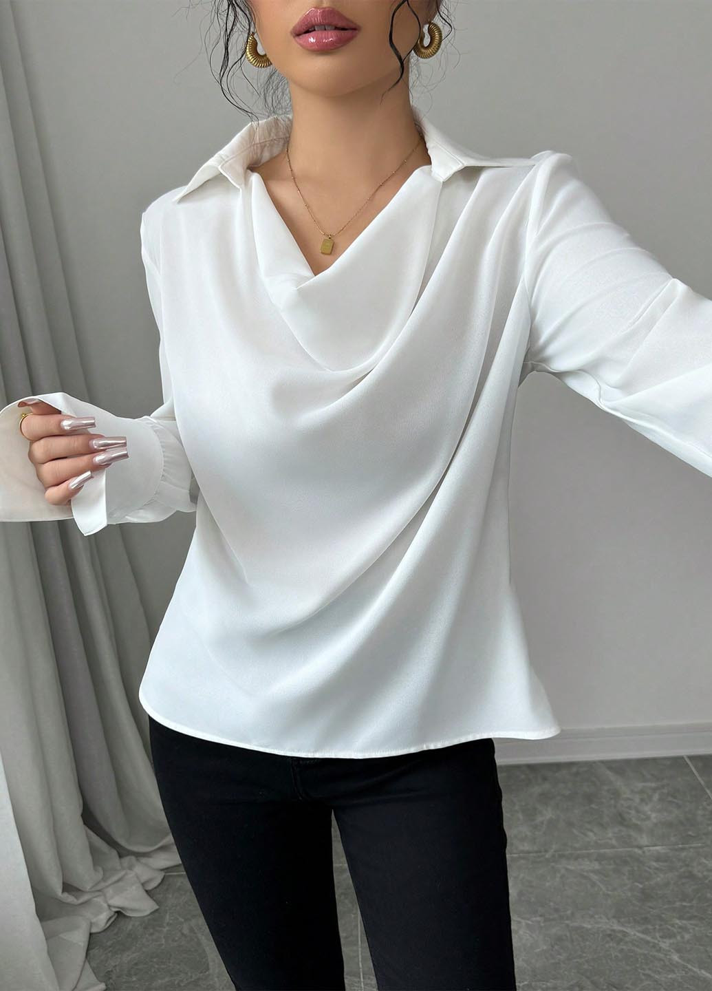 Белая блуза SHEIN