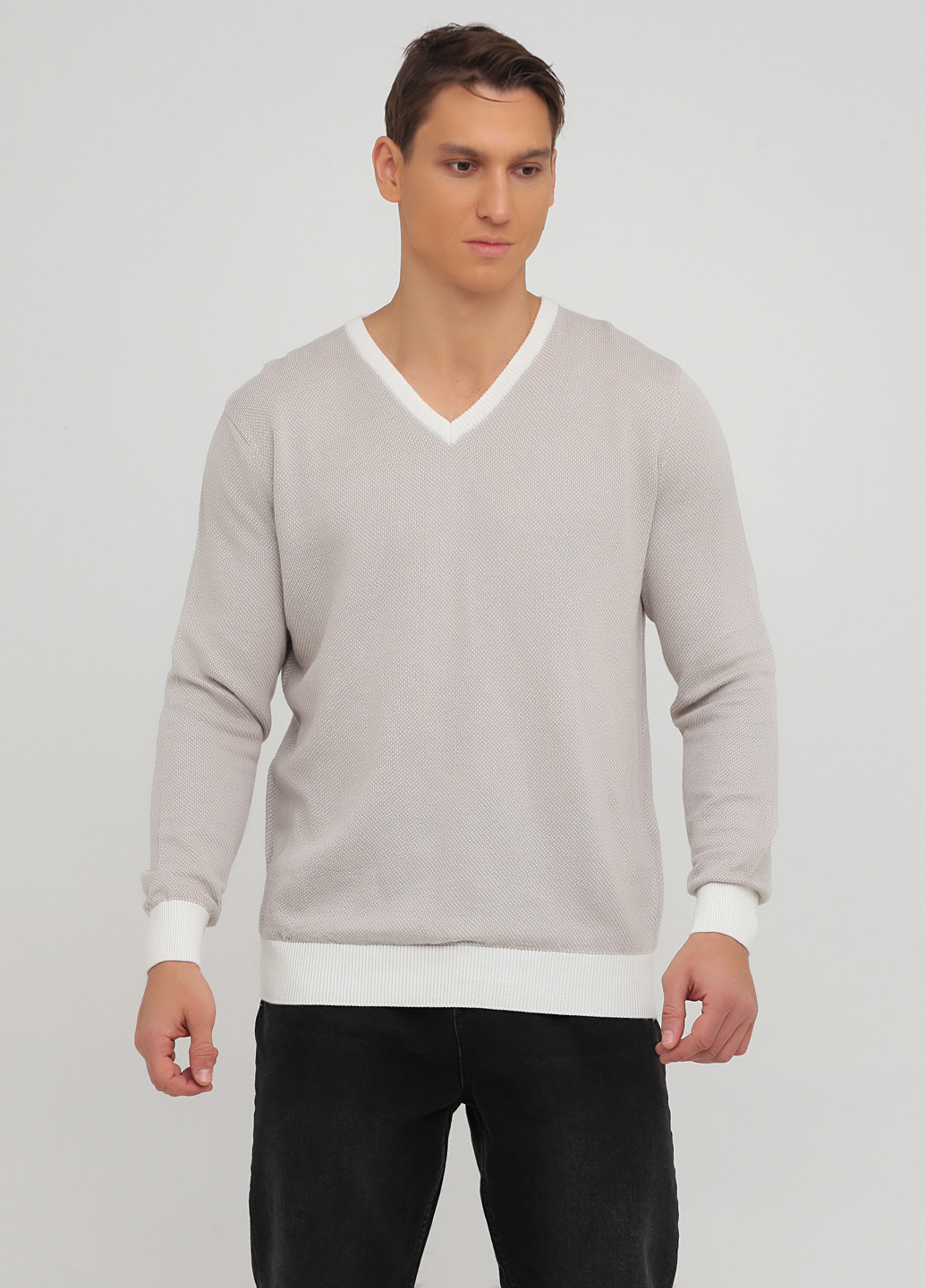 Бежевый демисезонный пуловер пуловер Ferrari