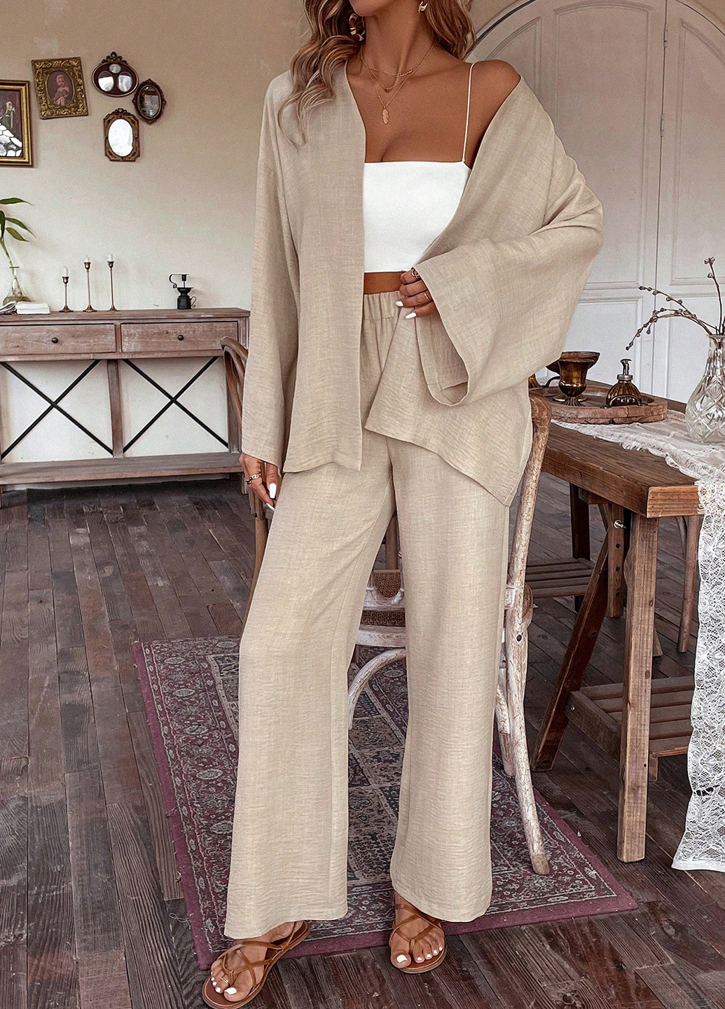 Костюм (кардиган, брюки) SHEIN (366512683)