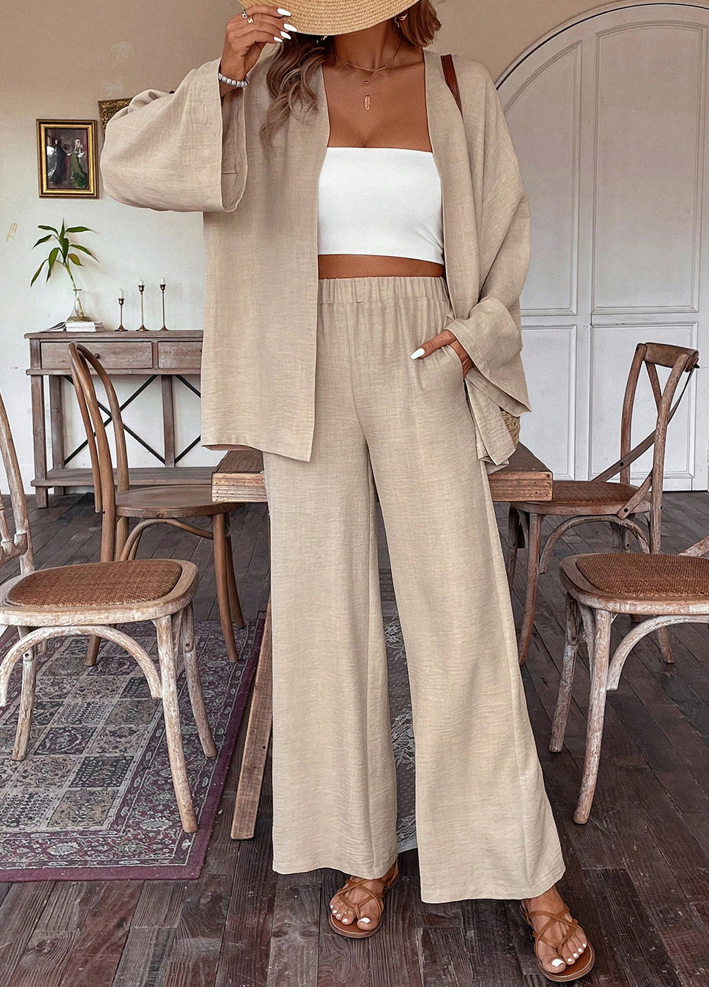 Костюм (кардиган, брюки) SHEIN (366512683)