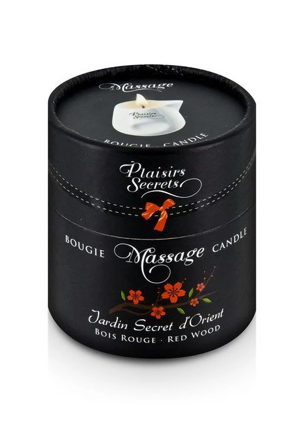 Массажная свеча Red Wood (80 мл) подарочная упаковка, керамический сосуд Plaisirs Secrets (254151569)