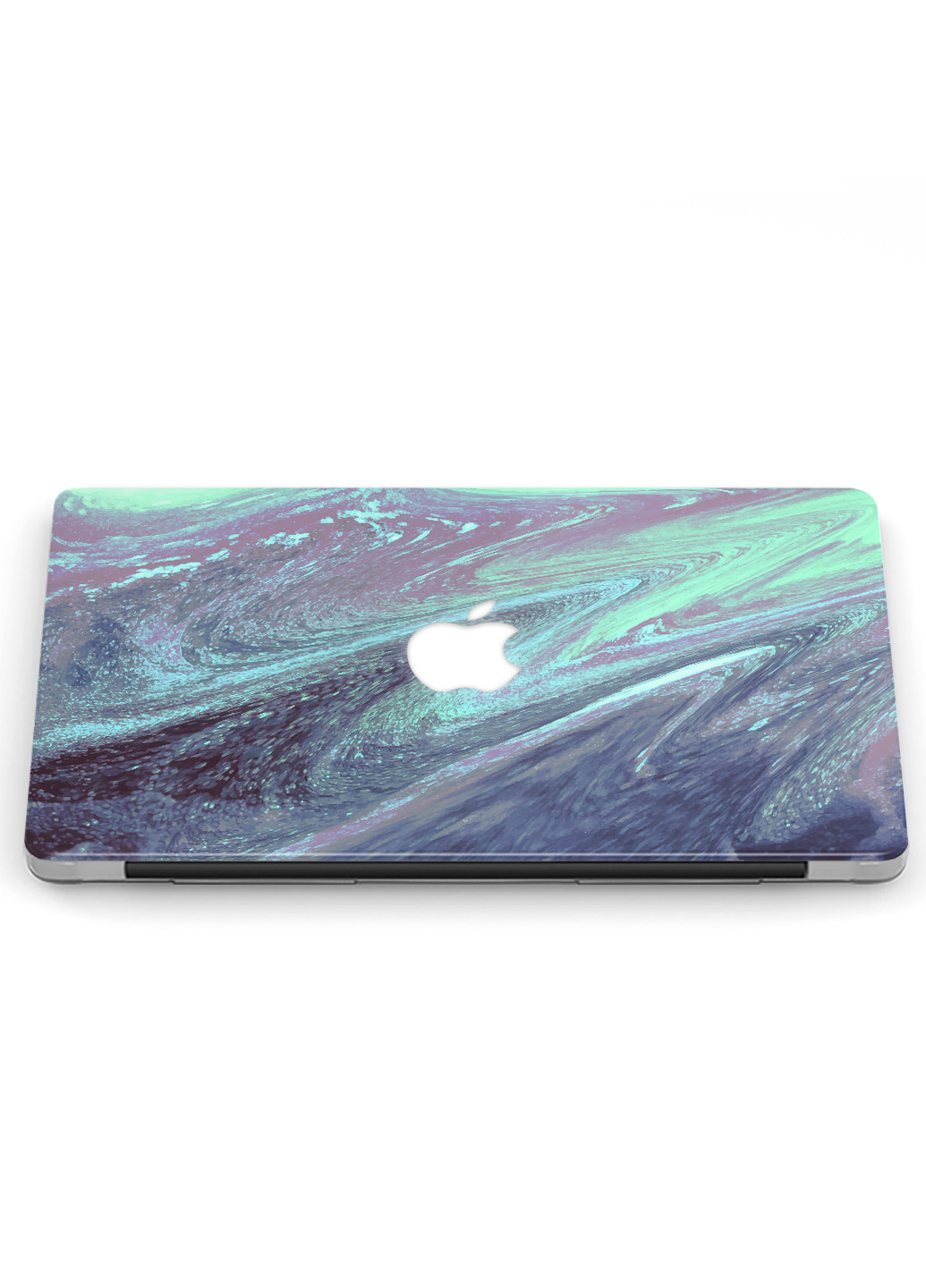 Чохол пластиковий для Apple MacBook Pro 13 A2289 / A2251 / A2338 Бірюзові плями з блискітками (9772-2341) MobiPrint (218858034)