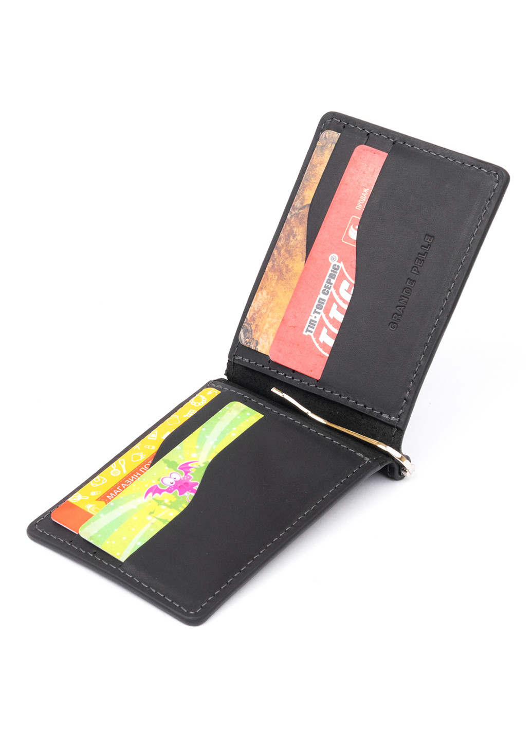 Кожаное портмоне 12х8х0,5 см Grande Pelle (253173846)