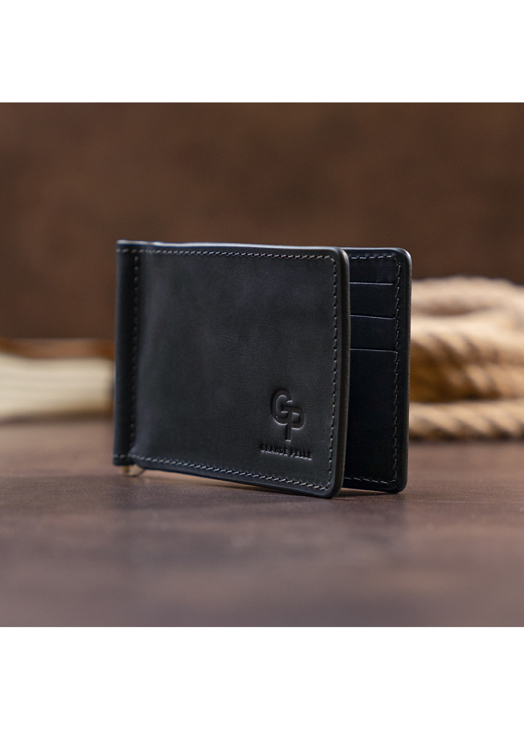 Кожаное портмоне 12х8х0,5 см Grande Pelle (253173846)