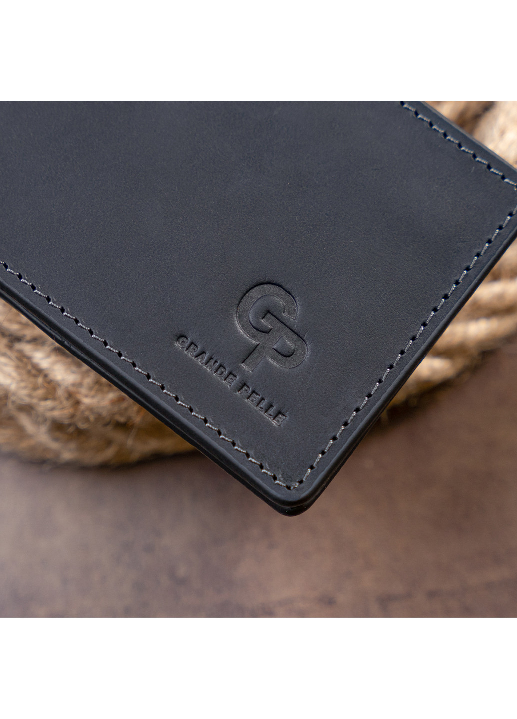 Кожаное портмоне 12х8х0,5 см Grande Pelle (253173846)