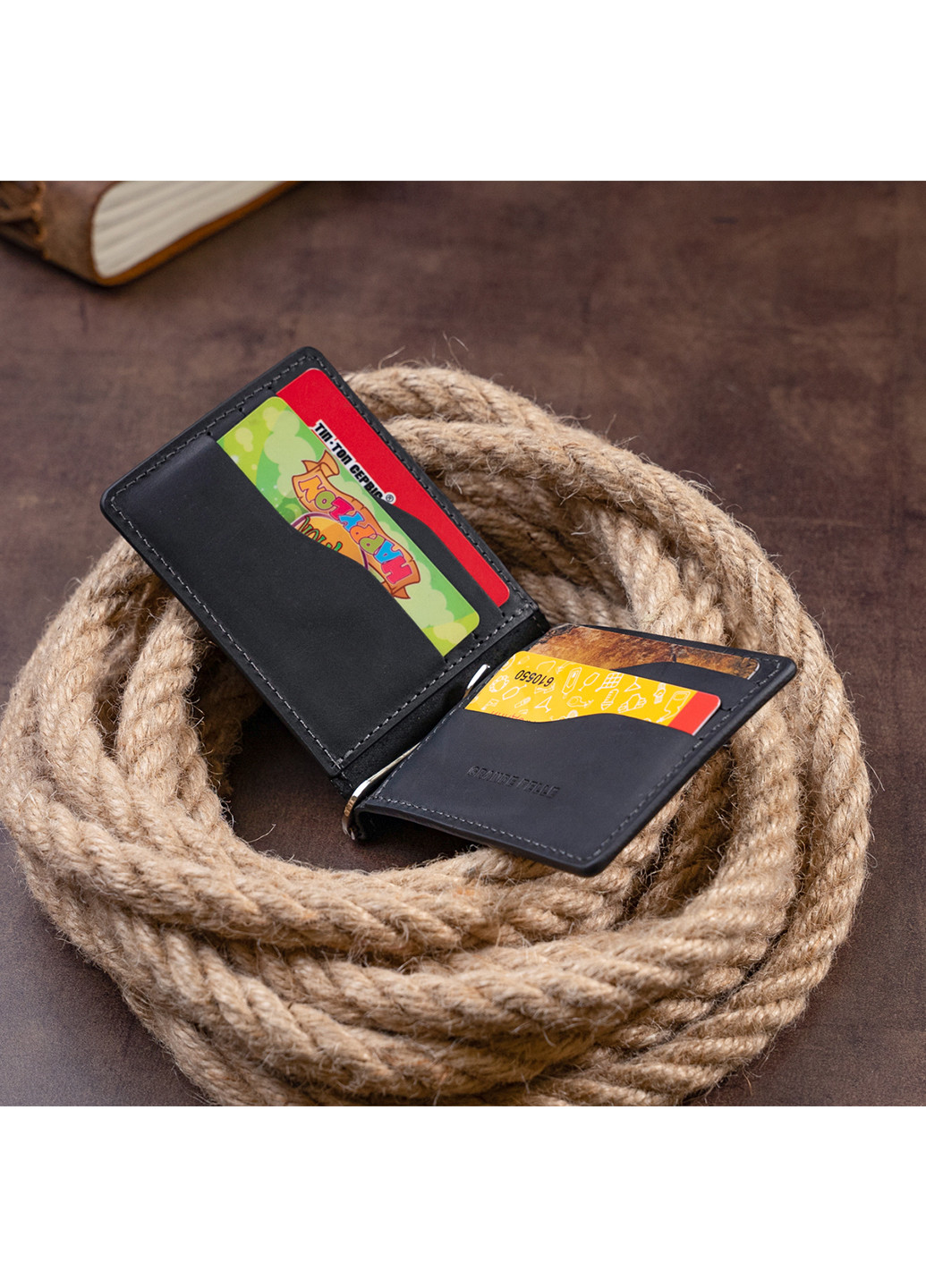 Кожаное портмоне 12х8х0,5 см Grande Pelle (253173846)