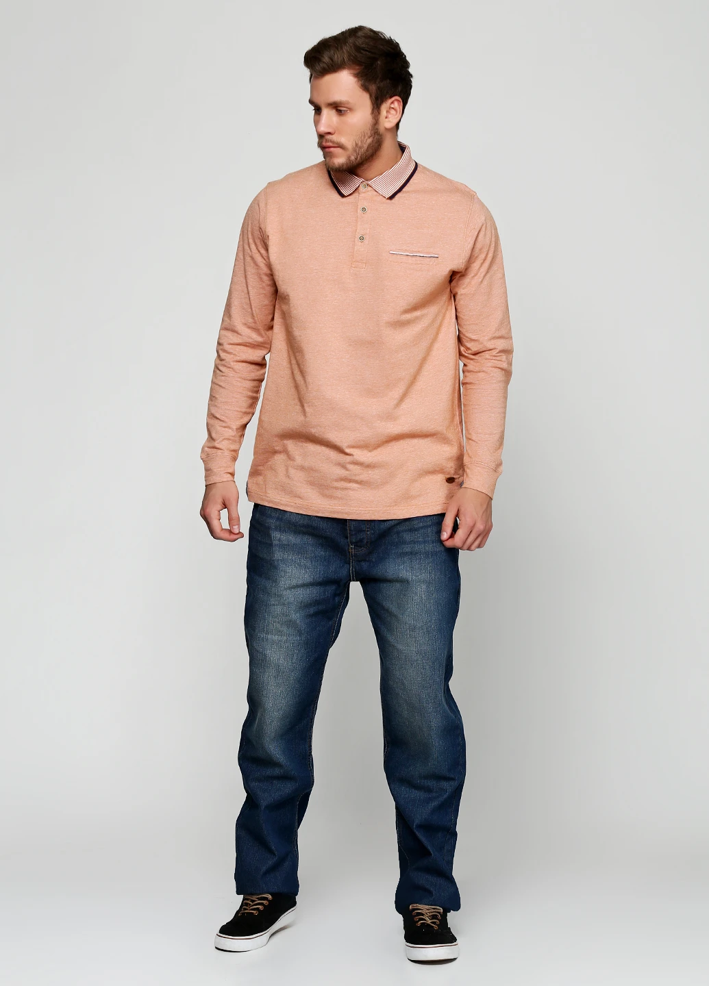 Темно-синие демисезонные прямые джинсы Lee Cooper