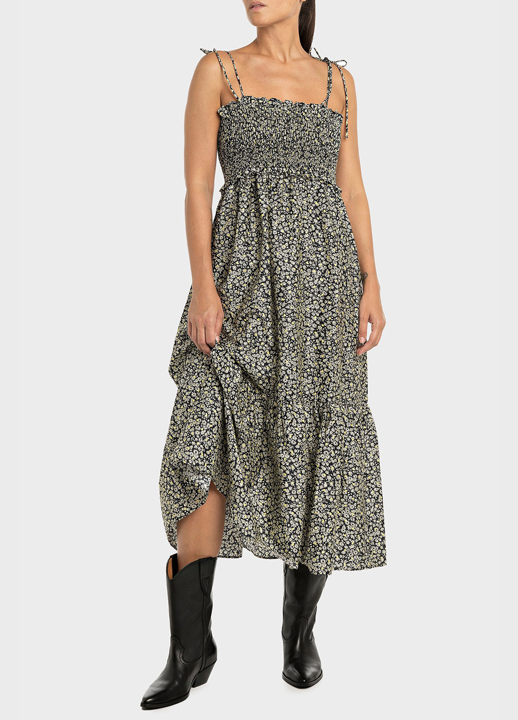 Летний женский сарафан Replay в цветочек