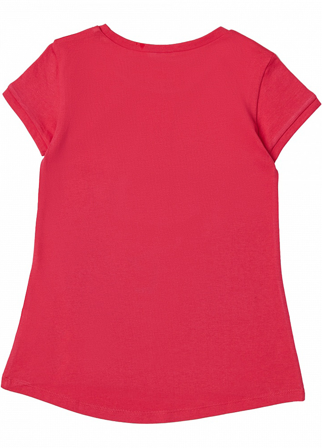 Рожева літня футболка з коротким рукавом United Colors of Benetton